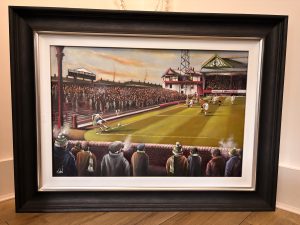 SOLD - Bradford (Park Avenue) - The Canterbury End - Original artwork on board